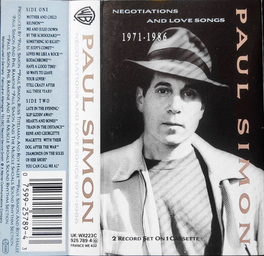 Paul Simon : Negotiations And Love Songs (1971-1986) (Cass, Comp)