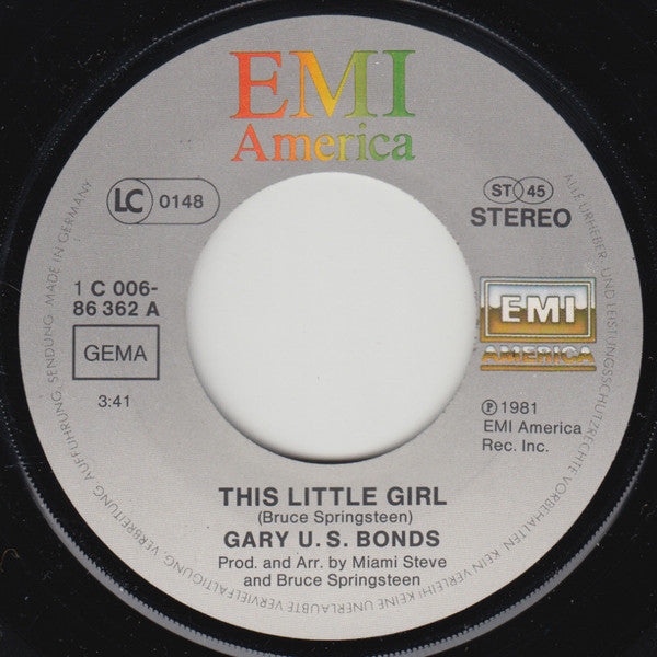 Gary U.S. Bonds : This Little Girl (7", Single)
