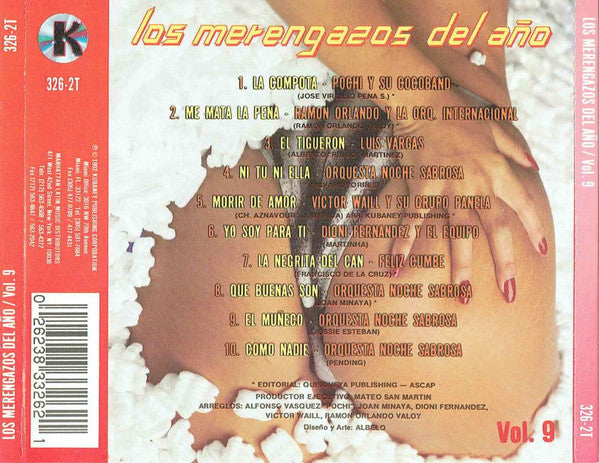 Various : Los Merengazos Del Año Vol. 9 (CD, Album, Comp)