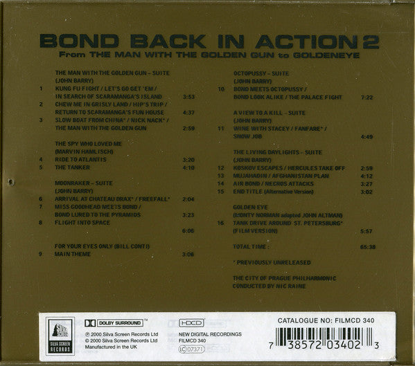 The City Of Prague Philharmonic : Bond Back In Action 2 (HDCD, Comp, Ltd, Dol)