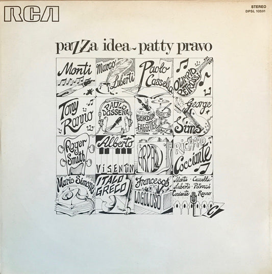 Patty Pravo : Pazza Idea (LP, Album, Gat)