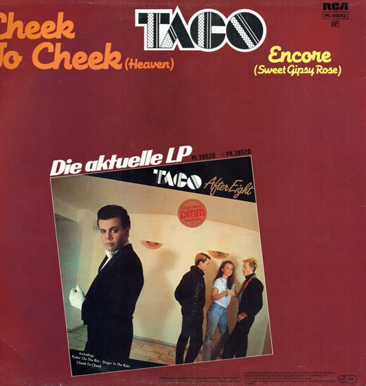 Taco : Cheek To Cheek (Heaven) (12", Maxi)