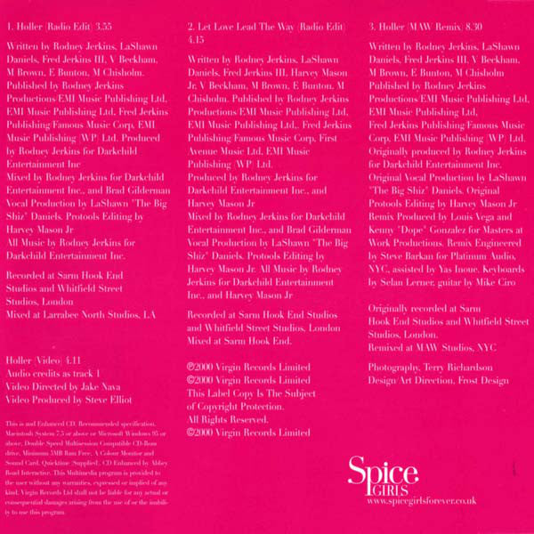 Spice Girls : Holler (CD, Single, Enh)