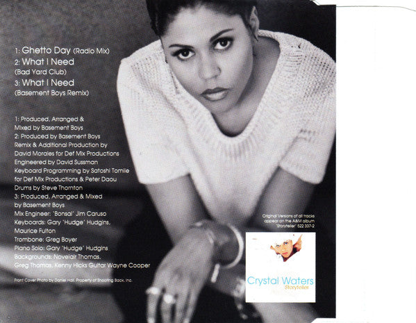 Crystal Waters : Ghetto Day / What I Need (CD, Single)