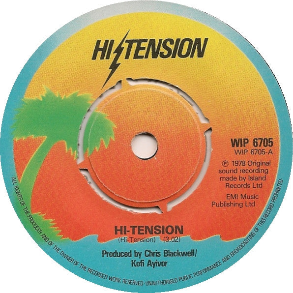 Hi-Tension : Hi-Tension / British Hustle (7", RE)