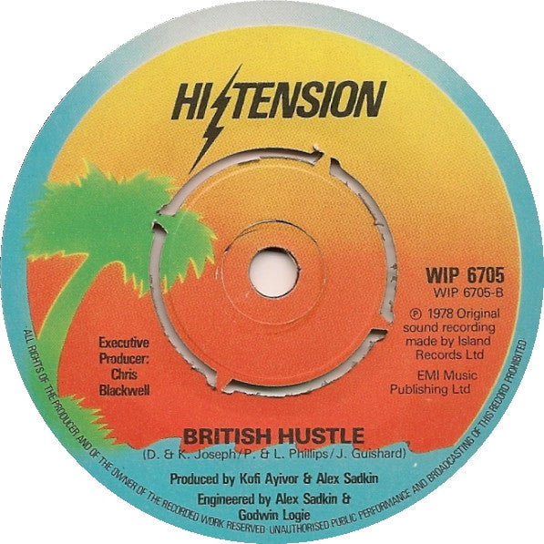 Hi-Tension : Hi-Tension / British Hustle (7", RE)