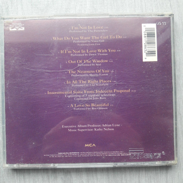 Various : Proposta Indecente - Trilha Sonora Original Do Filme (Indecent Proposal) (CD, Album)