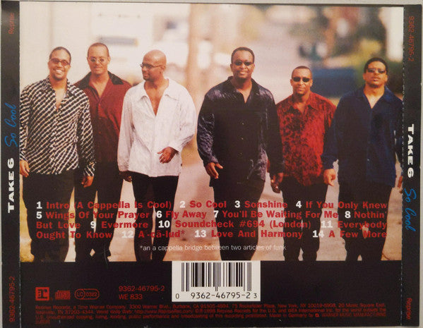 Take 6 : So Cool (CD, Album)