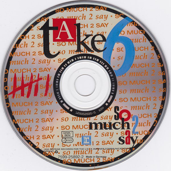 Take 6 : So Much 2 Say (CD, Album)