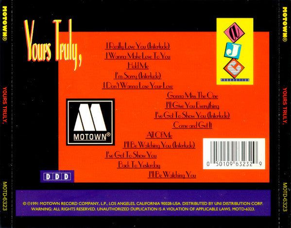 Yours Truly : Truly Yours (CD, Album)