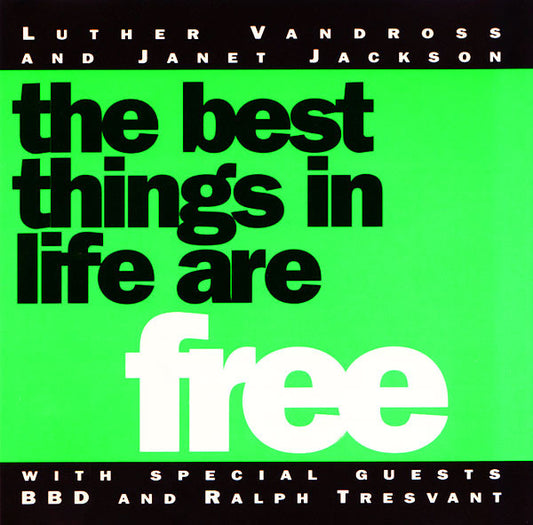 Luther Vandross And Janet Jackson With Special Guests Bell Biv Devoe And Ralph Tresvant : The Best Things In Life Are Free (CD, Maxi)
