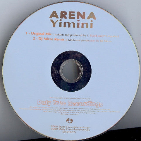 Arena (23) : Yimini (CD, Single)