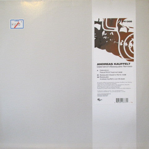 Andreas Kauffelt : Datenstrom / Bassquake (Remixes) (12")