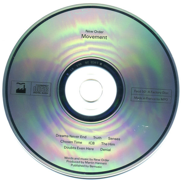 New Order : Movement (CD, Album, RE)