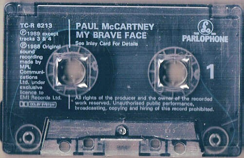 Paul McCartney : My Brave Face (Cass, Single)