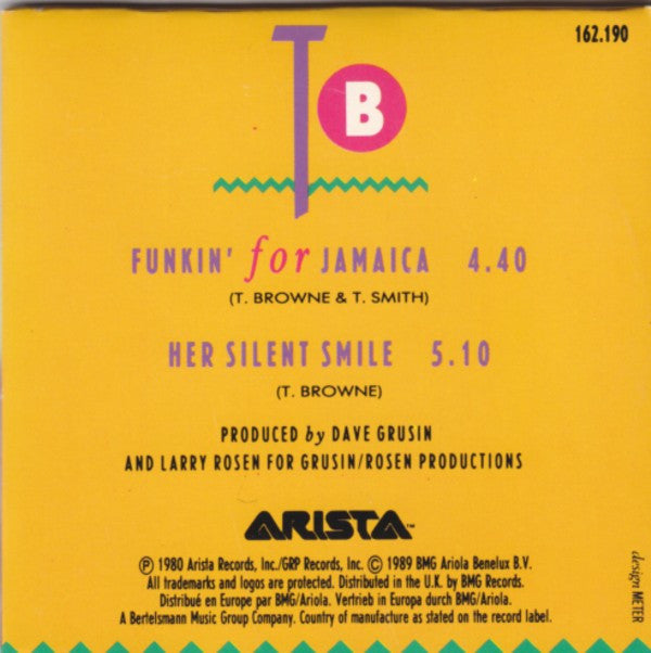 Tom Browne : Funkin' For Jamaica (CD, Mini)