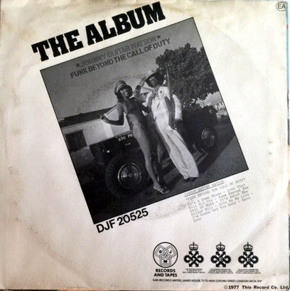 Johnny Guitar Watson : It's A Damn Shame (7")