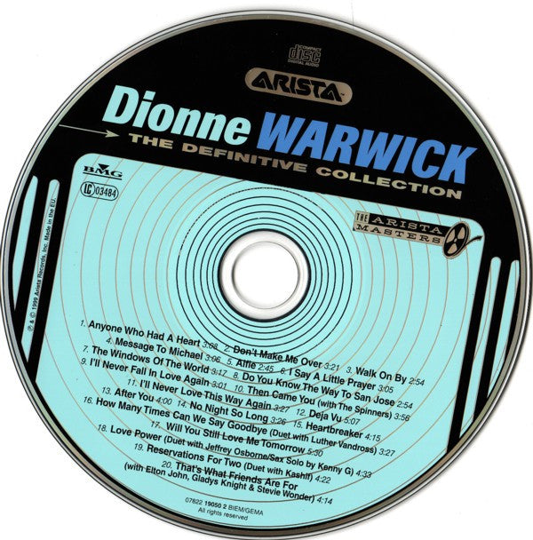 Dionne Warwick : The Definitive Collection (CD, Comp, RM)