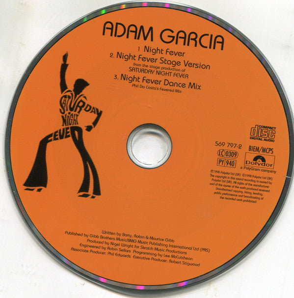 Adam Garcia : Night Fever (CD, Single)