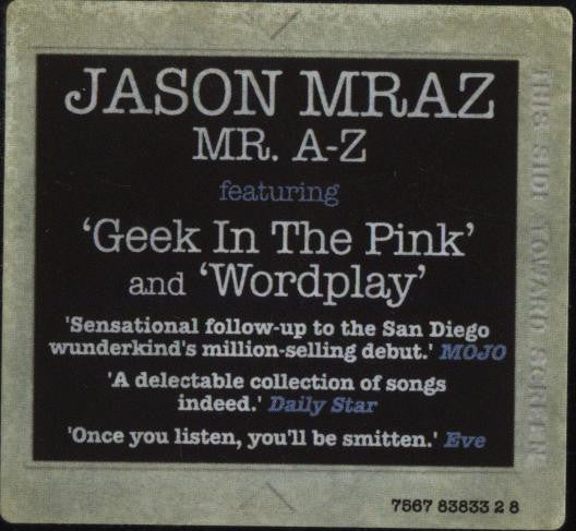 Jason Mraz : Mr. A-Z (CD, Album)