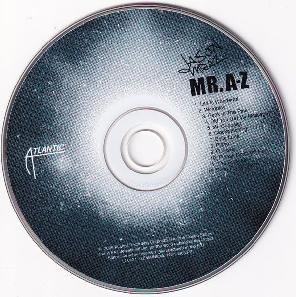 Jason Mraz : Mr. A-Z (CD, Album)