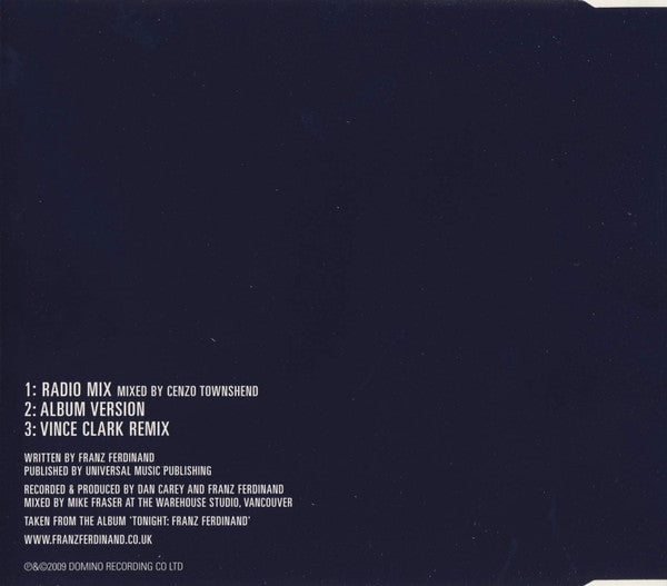 Franz Ferdinand : No You Girls (CD, Single, Promo)