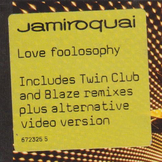 Jamiroquai : Love Foolosophy (CD, Single, Enh)