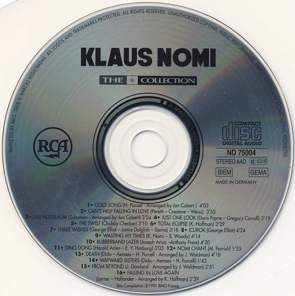 Klaus Nomi : The ★ Collection (CD, Comp)
