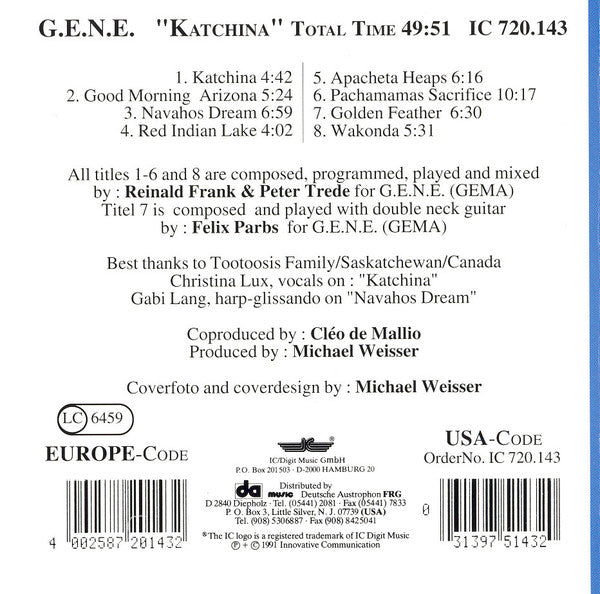 G.E.N.E. : KatChina (CD, Album)