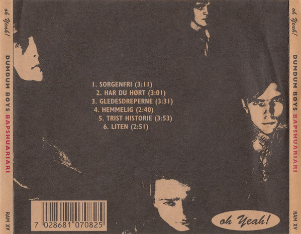 DumDum Boys : Bapshuariari (CD, EP, RE)