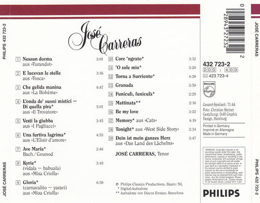 José Carreras : Bravo - Seine Welterfolge (CD, Comp)