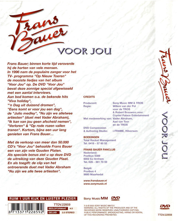 Frans Bauer : Voor Jou (DVD-V)