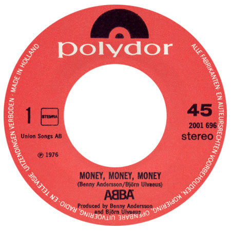 ABBA : Money, Money, Money (7", Single)