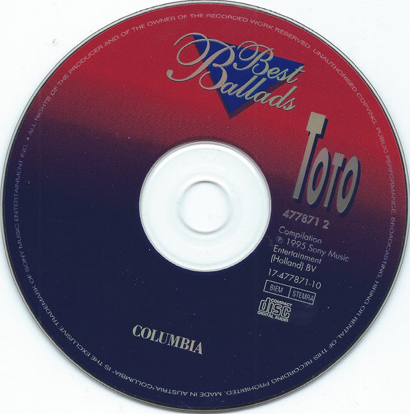 Toto : Best Ballads (CD, Comp)