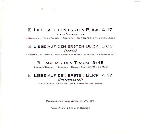 Münchener Freiheit : Liebe Auf Den Ersten Blick (CD, Maxi)
