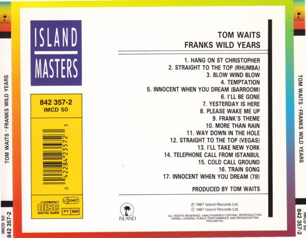 Tom Waits : Franks Wild Years (CD, Album, RE)