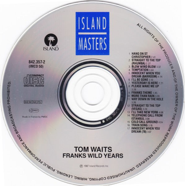 Tom Waits : Franks Wild Years (CD, Album, RE)