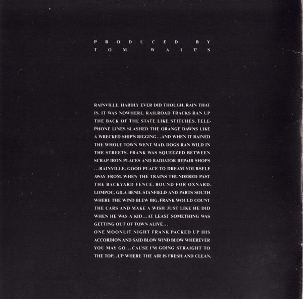 Tom Waits : Franks Wild Years (CD, Album, RE)