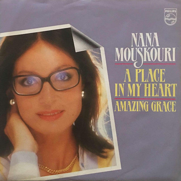 Nana Mouskouri : A Place In My Heart / Amazing Grace (7", Single)