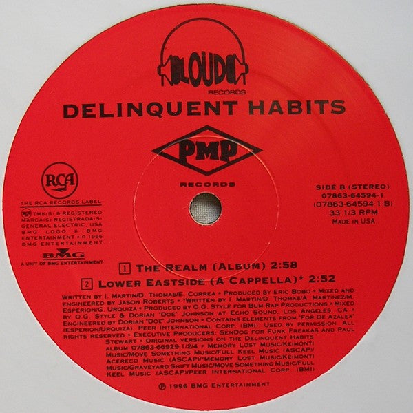 Delinquent Habits : Lower Eastside (12")