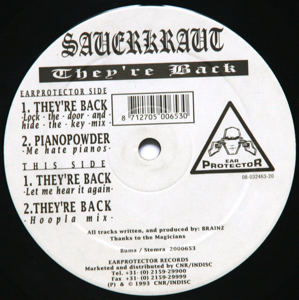 Sauerkraut : They're Back (12")