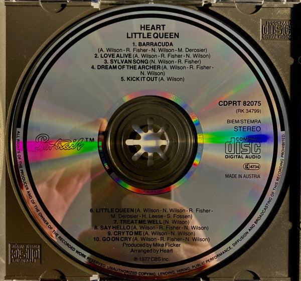 Heart : Little Queen (CD, Album, RE)