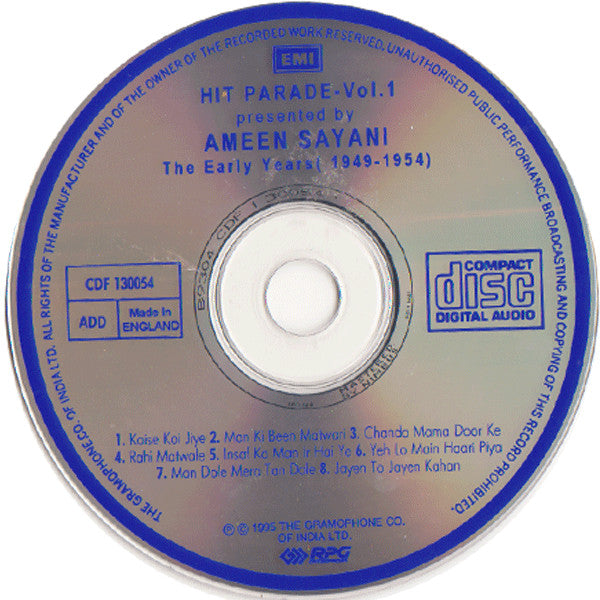 Various : Hit Parade Vol. 1 The Early Years (1949-1954) (2xCD, Comp)