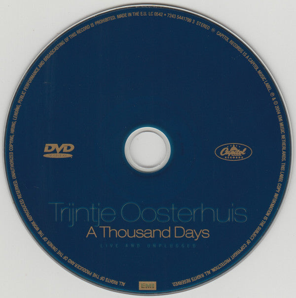 Trijntje Oosterhuis : A Thousand Days (DVD-V, PAL)