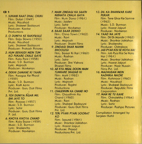 Mohammed Rafi : The Golden Collection (2xCD, Comp)
