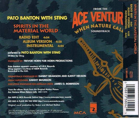 Pato Banton With Sting : Spirits In The Material World (CD, Single)