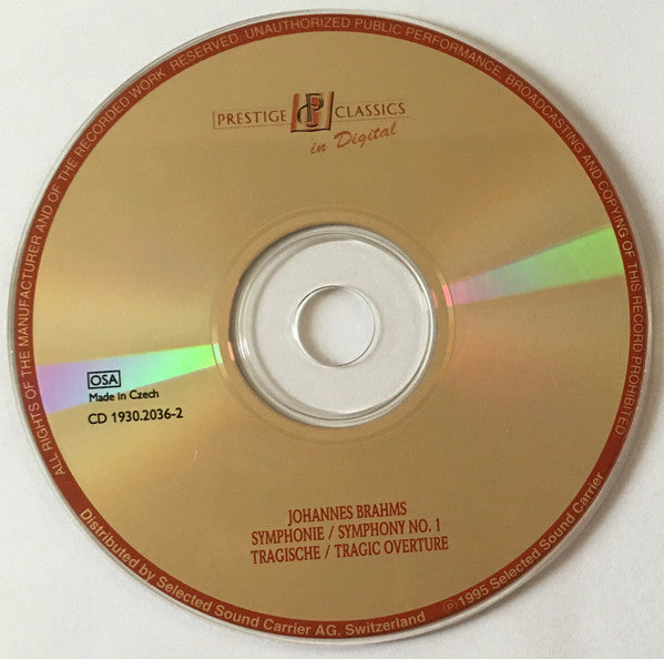 Johannes Brahms : Symphonies Nos. 1 & 2, Opp. 68, 73  / Tragic Overture, Op. 81 / Hungarian Dances, Nos. 1, 5 & 6 (2xCD, Comp)