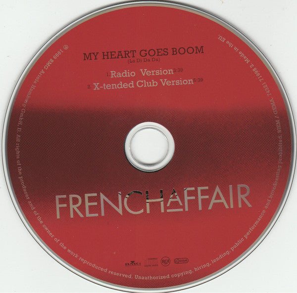 French Affair : My Heart Goes Boom (La Di Da Da) (CD, Single, Car)
