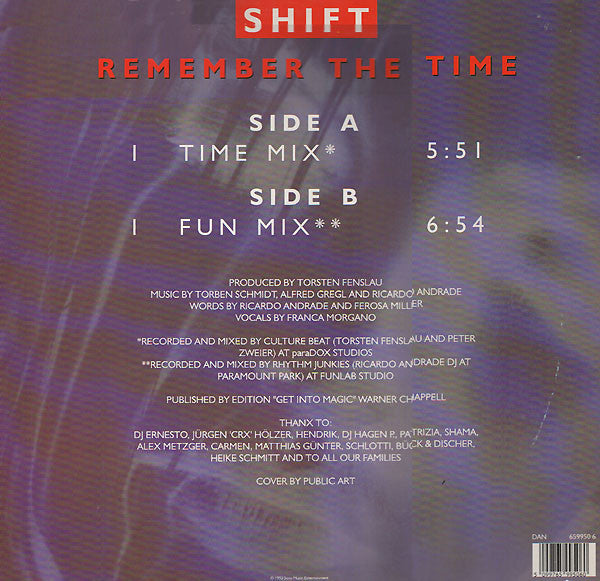 Shift (4) : Remember The Time (12")