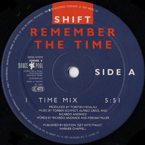 Shift (4) : Remember The Time (12")